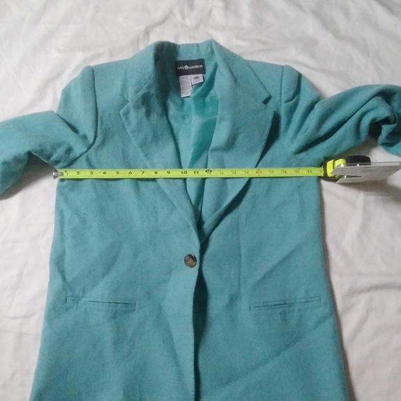 Sag Harbor Green Blazer Lightweight Suit Jacket - Picture 5 of 10